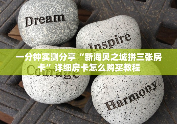 一分钟实测分享“新海贝之城拼三张房卡”详细房卡怎么购买教程
